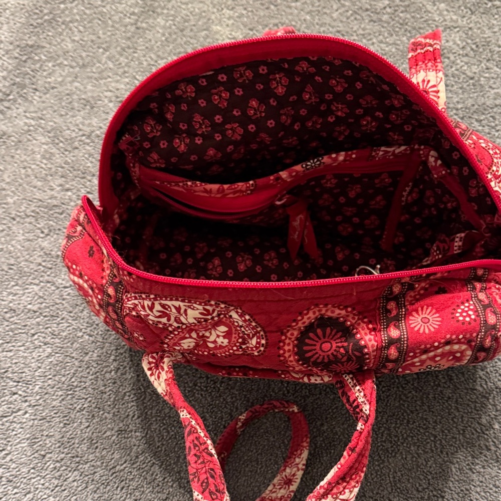 Vintage Vera Bradley Red Paisley Pursehandbag - Picture 8 of 8